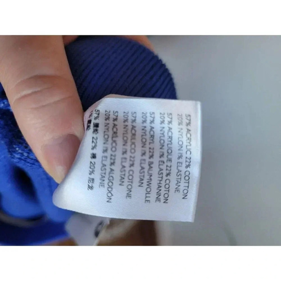 Anthropologie, New, Maeve Posey Cobalt Stripe Sweater Knit Shorts, Size XL - Picture 10 of 11